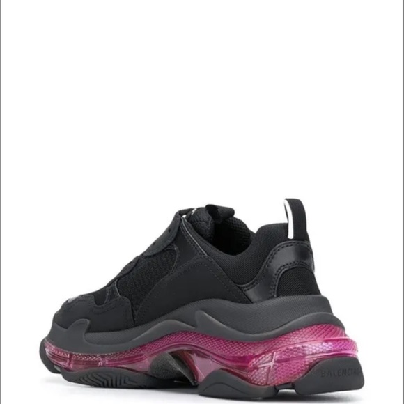Brand new Balenciaga women’s triple s lug sole sneakers (black/pink) size 8 US - Picture 2 of 12